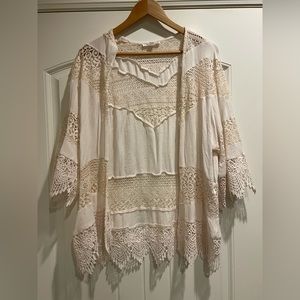 Lace Cardigan Dress Swim Cover Lightweight